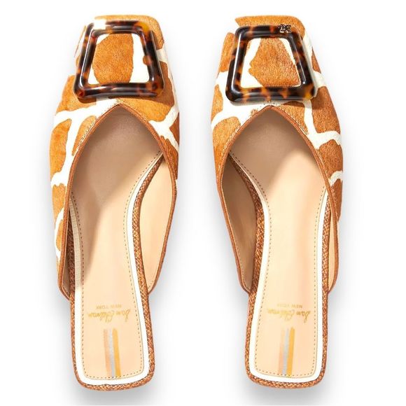Sam Edelman Shoes - SAM EDELMAN Lavina Buckle Mule in Giraffe Leather Size 8
